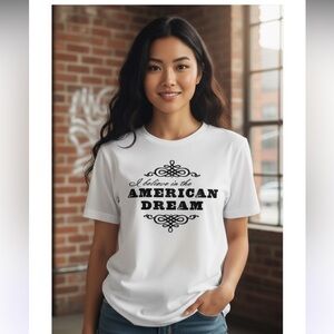 Junk Gypsy white crew neck T-shirt with white design! Nwot